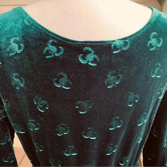 Her Universe Marvel Loki Velvet Embossed Dress Size XL Hot Topic Cosplay Green - Picture 8 of 13